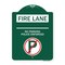 Signmission Fire Lane No Parking Police Enforced W/ No Parking Heavy-Gauge Alum Sign, 18" x 24", GW-1824-24005 A-DES-GW-1824-24005 - alternate 1